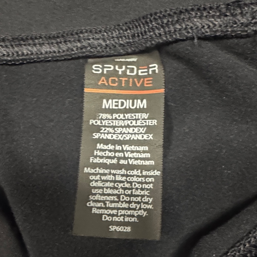 Spyder active fleece lined size M High-Waist Black Leggings - Picture 9 of 10